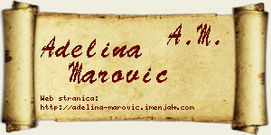 Adelina Marović vizit kartica